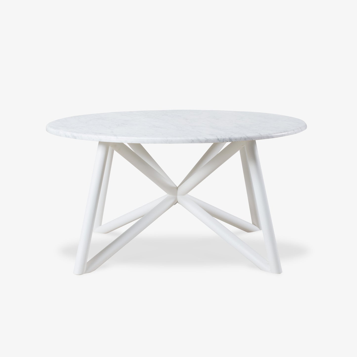 VELTHA® - Runder Tisch UNI Carrara-Marmor