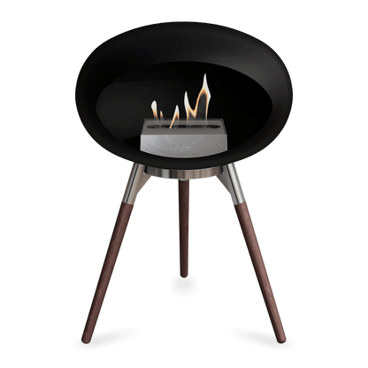 Le Feu - Black Ground Wood Low Bioethanol-Kamin