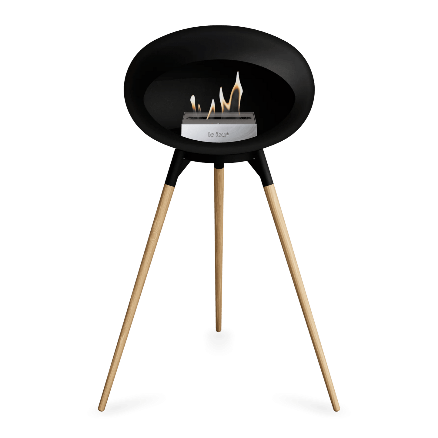 Le Feu - Black Ground Wood High Bioethanol-Kamin