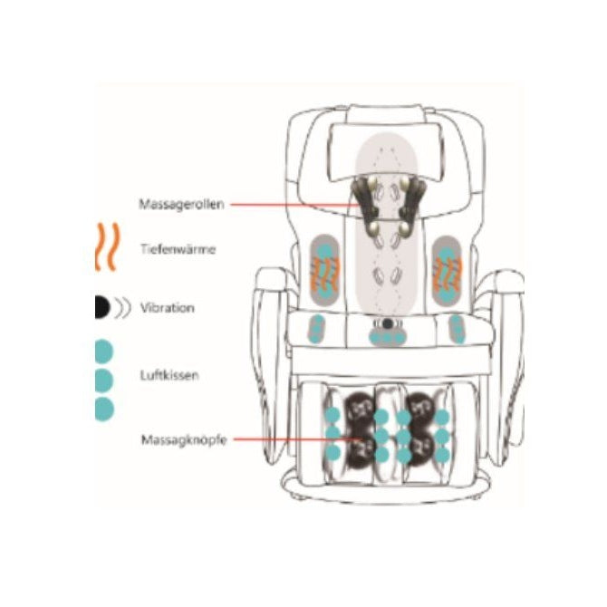   - Alpha Techno - Massagesessel AT-799i Comfort Plus                              