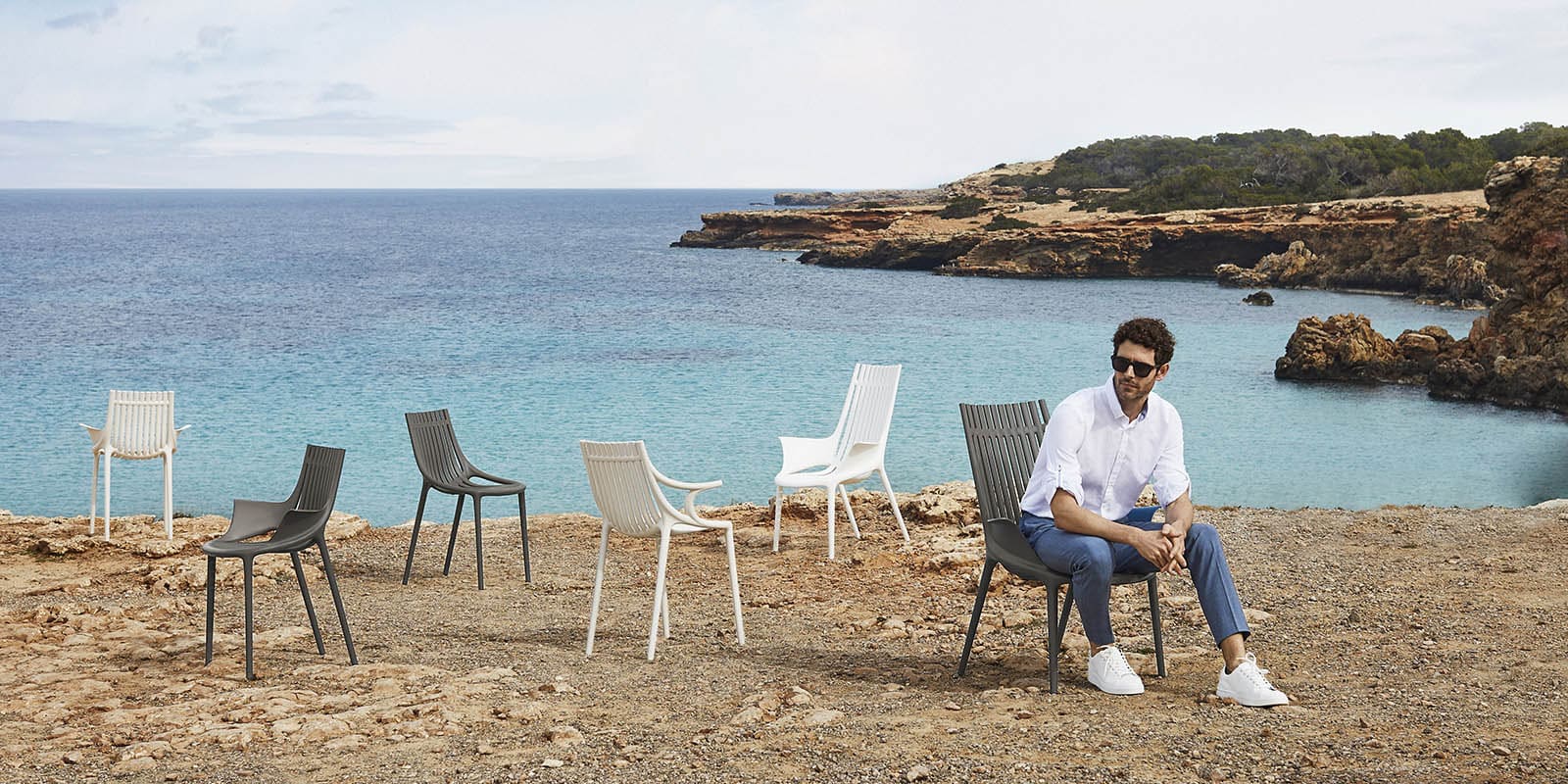 Vondom - 4er Set Ibiza Loungestuhl
