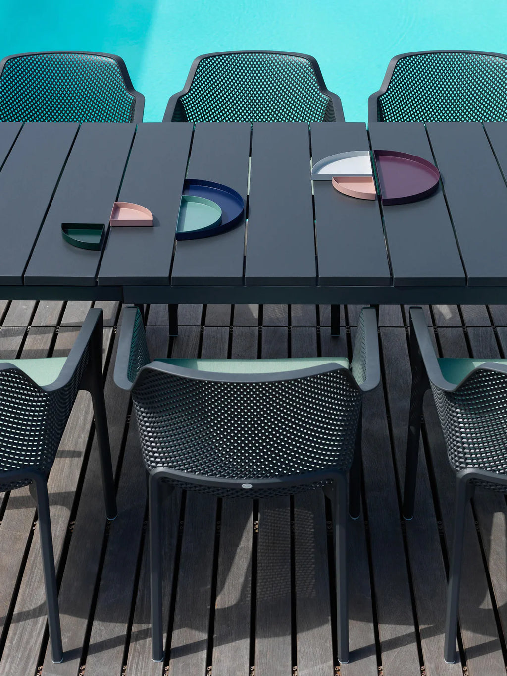 Nardi - Set 4x Net Armlehnstuhl in versch. Farben