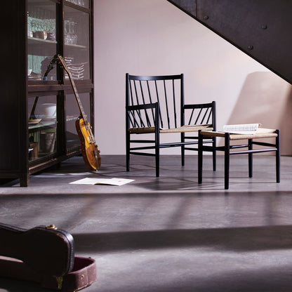 FDB Møbler - J83 Hocker Buche schwarz