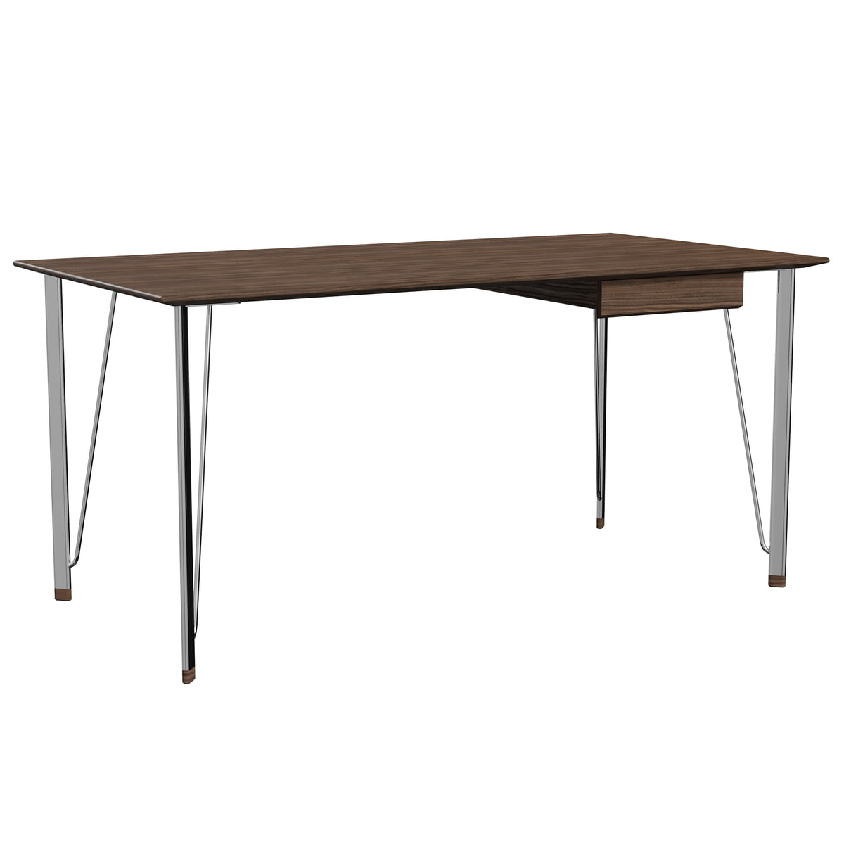 Fritz Hansen -  FH3605 Schreibtisch inkl. Schublade Walnuss