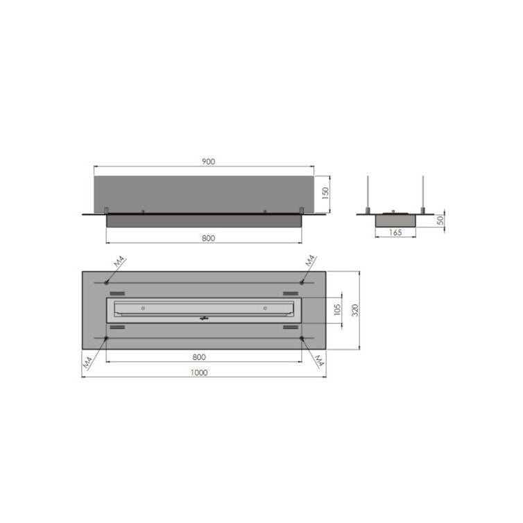   - Infire - Ethanol Kamineinsatz Insert 1000                              