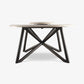 VELTHA® - Runder Tisch HERMU Travertin Lazy Susan