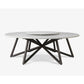 VELTHA® - Runder Tisch HERMU Peperino Lazy Susan