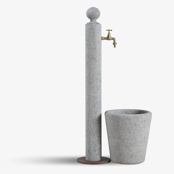 VELTHA® - NASCOR Gartenbrunnen aus Peperino