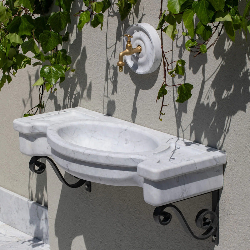 VELTHA® - SETHRA Gartenbrunnen aus Carrara-Marmor