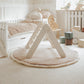 Ladder With a Slide-Climbing Wall - White