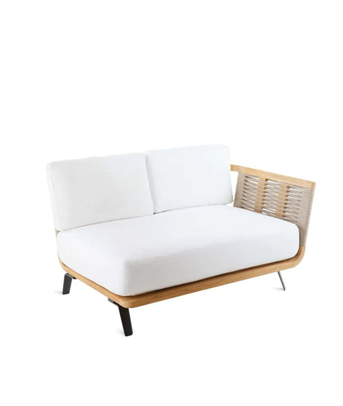 Unopiu - Welcome Sofamodul links Teak / Seil
