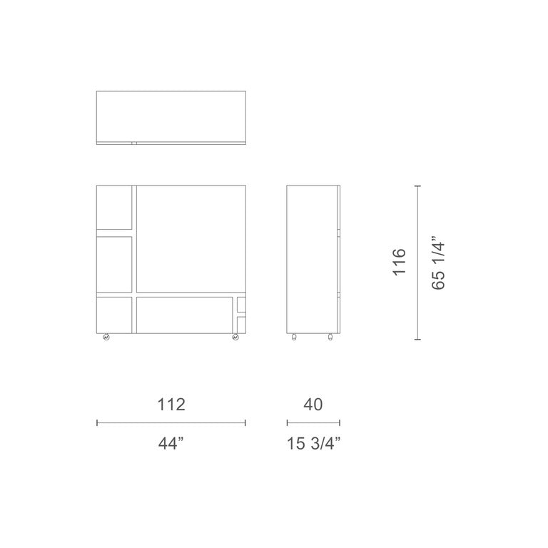 Cappellini - Homage To Mondrian Sideboards Shiro Kuramata