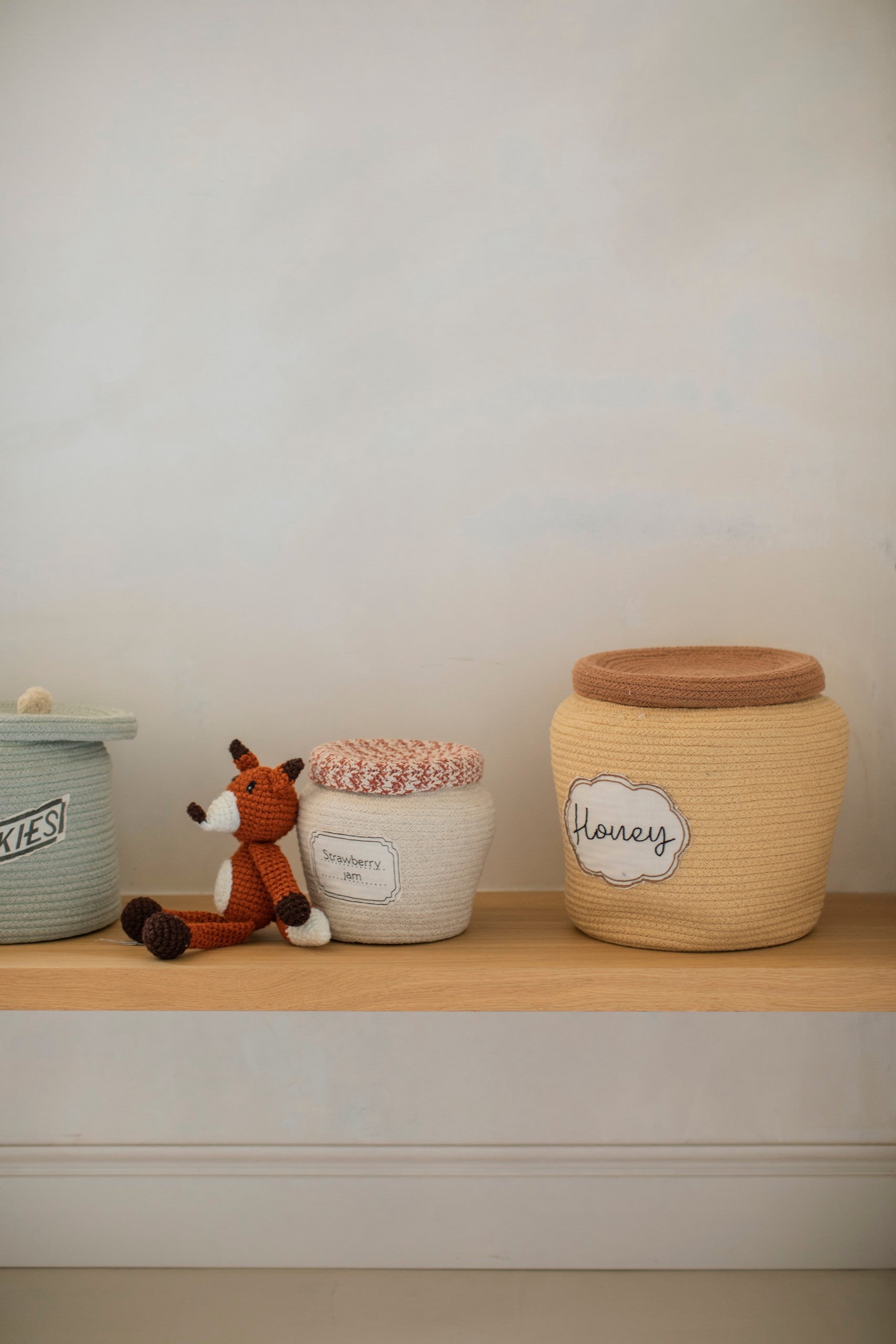Decorative Basket Honey Pot