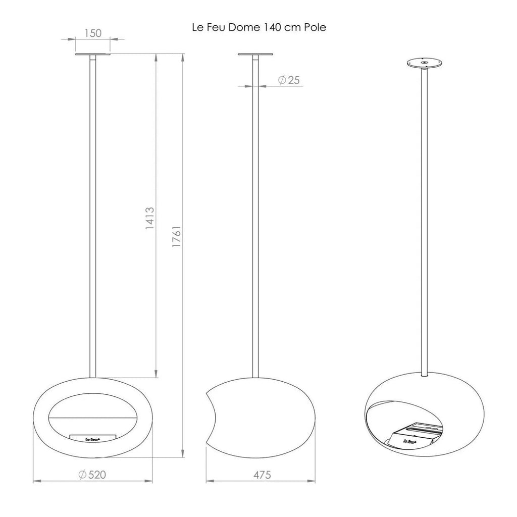 Le Feu - Sky White Bioethanol-Kamin