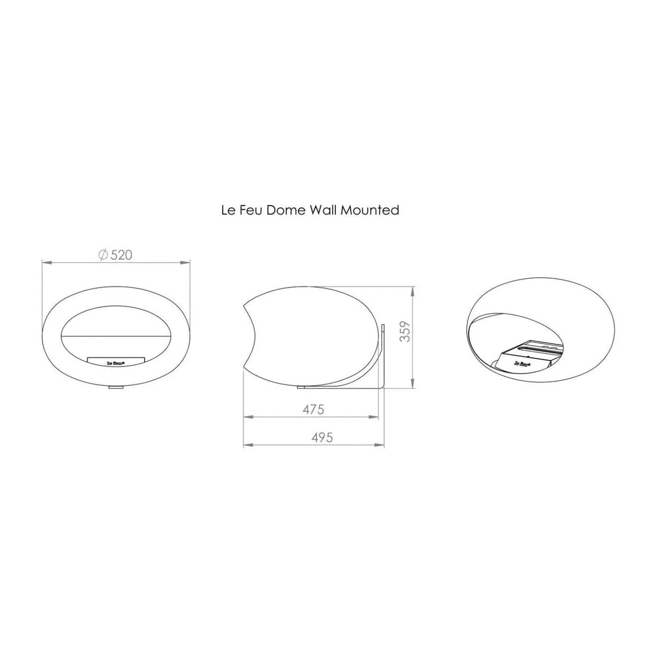 Le Feu - Wall Nickel Bioethanol-Kamin