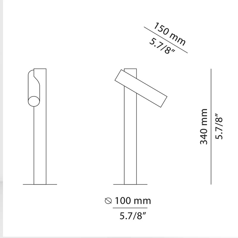 Estiluz - Tik A-4096X Pollerleuchte LED