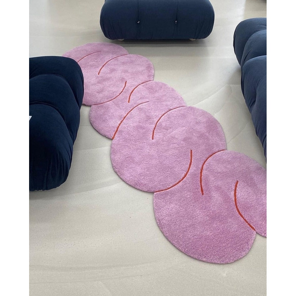 Okej - Squiggle Teppich Pink Melange