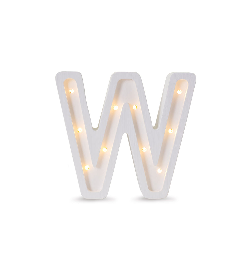 Little Lights Letter Lamp - W
