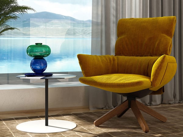 Cappellini - Lud'o Lounge Sessel in Corda 310 / Esche gebeizt Eiche