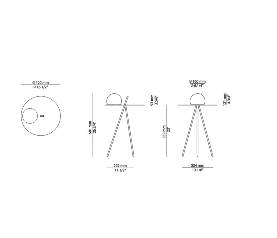 Estiluz - Tisch Circ M-3725