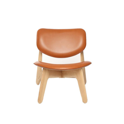 Tom Dixon - Slab Loungesessel Natural Leder Cognac