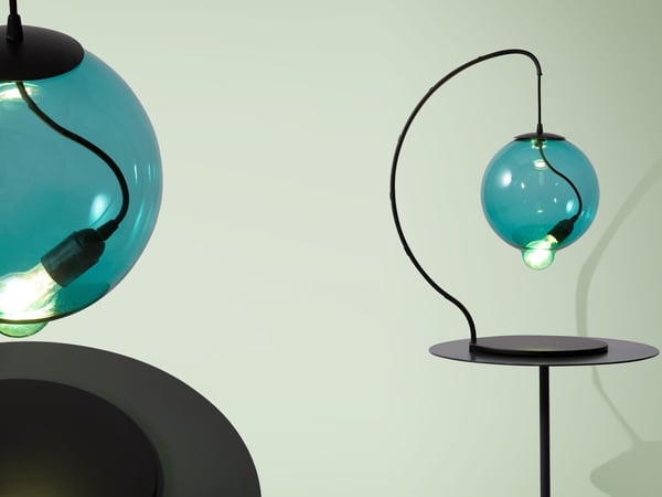Cappellini - Meltdown Tischlampe Hellblau