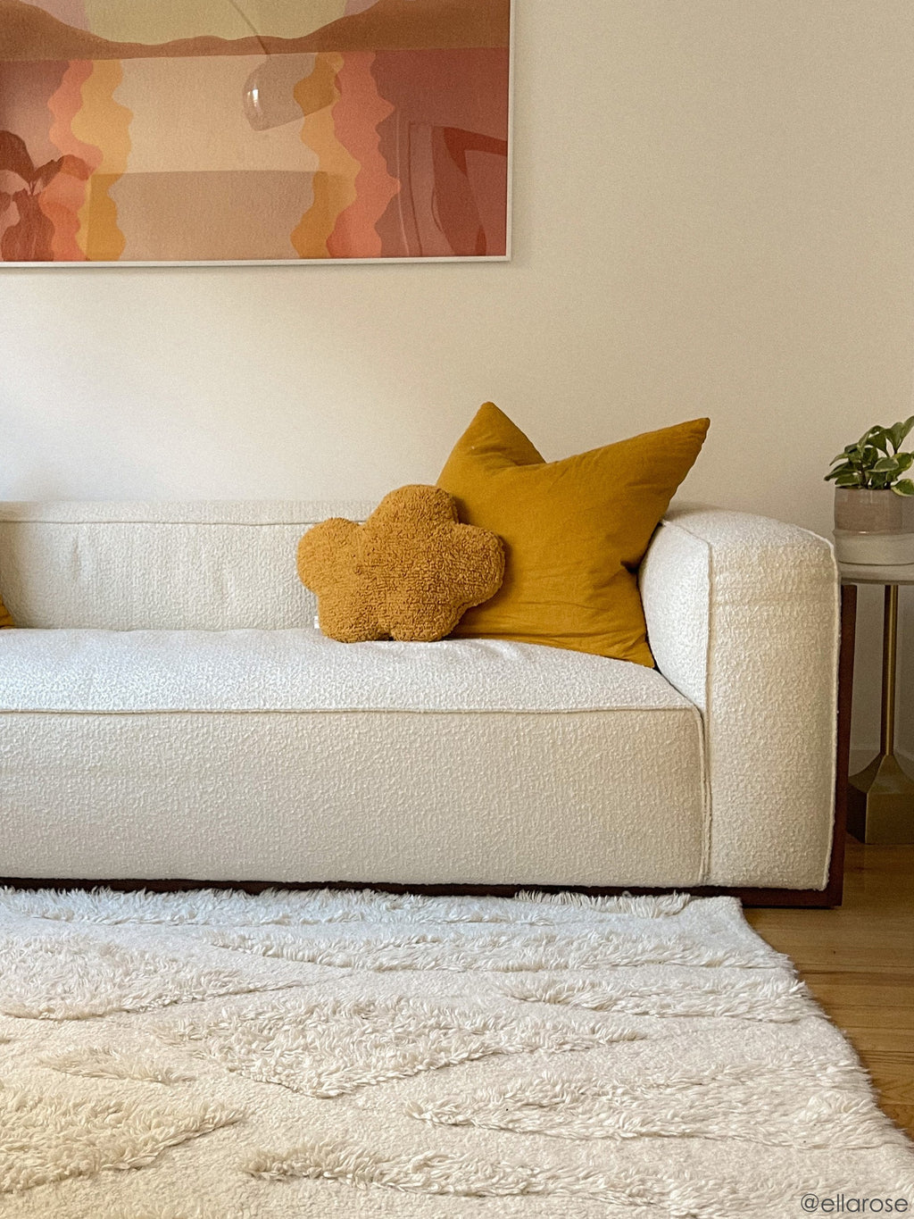 Pillow Cloud - Mustard
