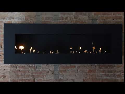 Icon Fires - Nero Wandkamin 1150