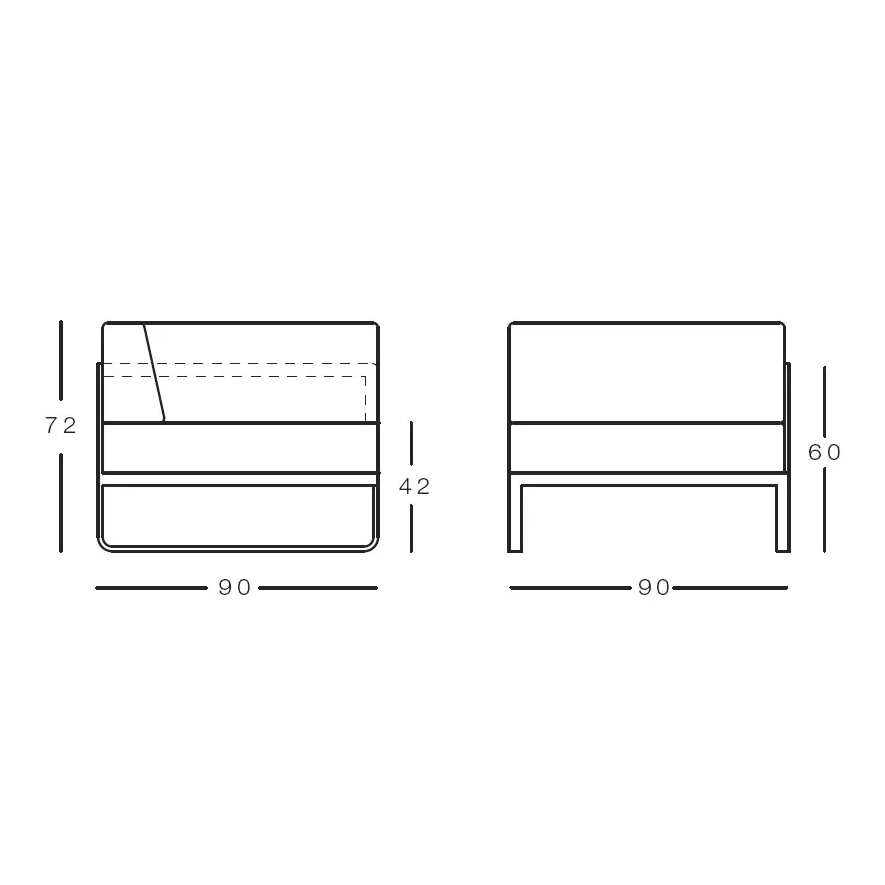 Bivaq - Sit Loungesofa Eckmodul rechts