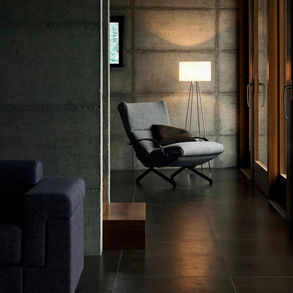 Tecno Spa - P40 Grauer Lounge-sessel von Osvaldo Borsani