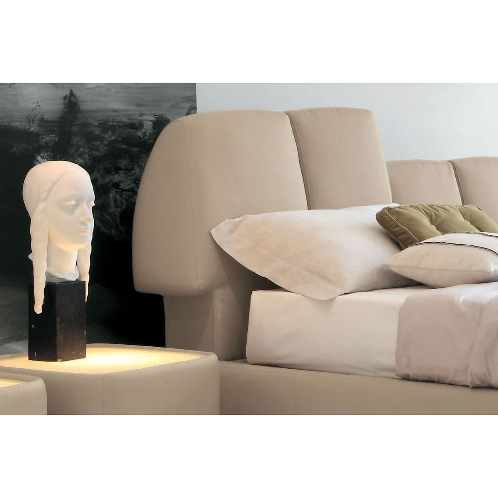 Tonin Casa - Bett Tuny Leder mit verstellbarem Kopfteil