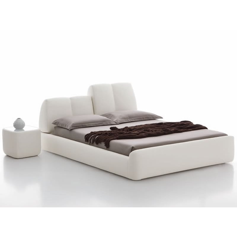 Tonin Casa - Bett Tuny Leder mit verstellbarem Kopfteil