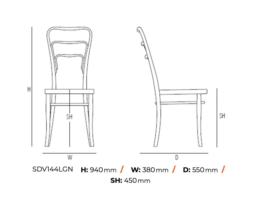 GTV Thonet - Vienna 144 Stuhl Wiener Geflecht