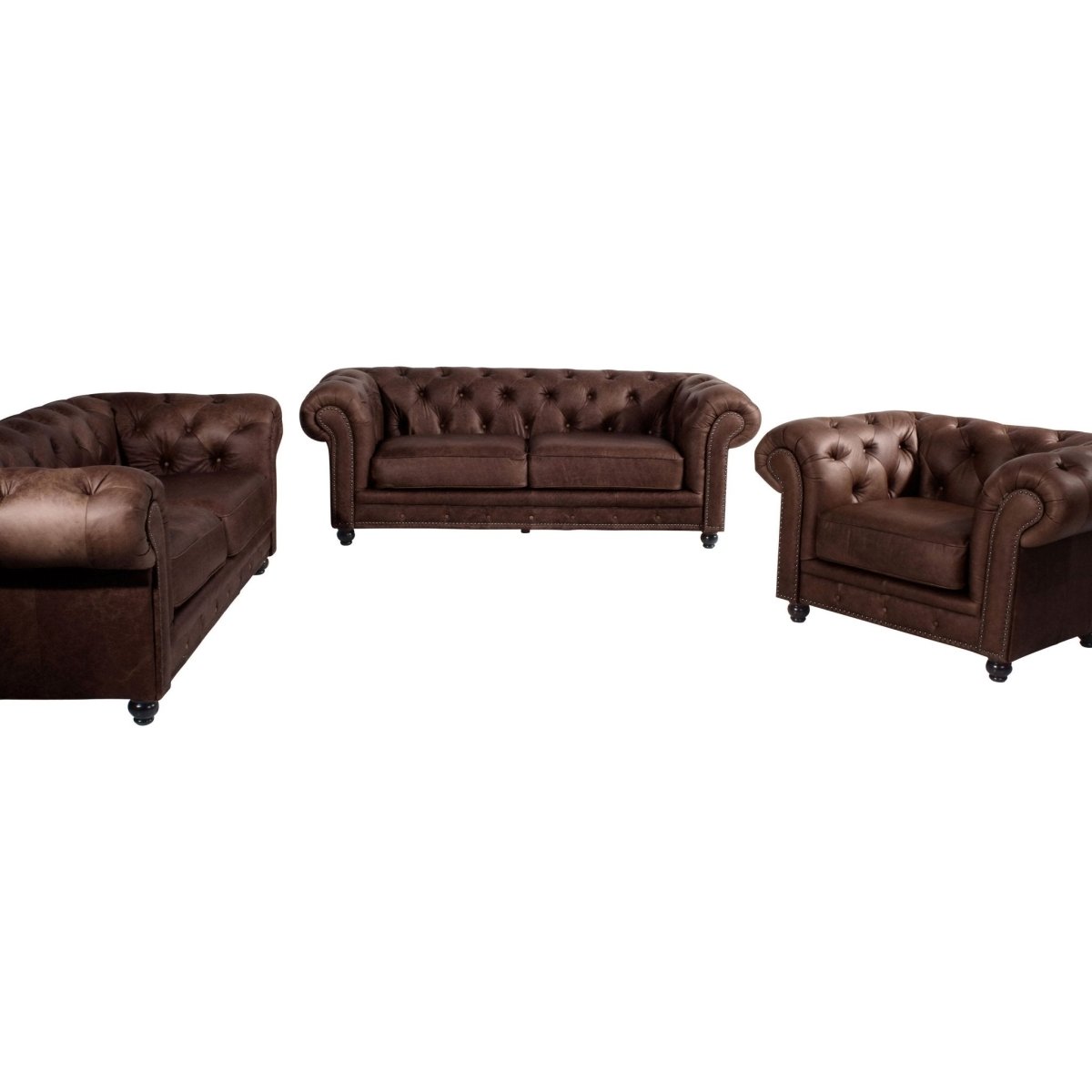 Max Winzer - 2,5-Sitzer Sofa Orleans Echtleder Antikoptik in 2 Farben