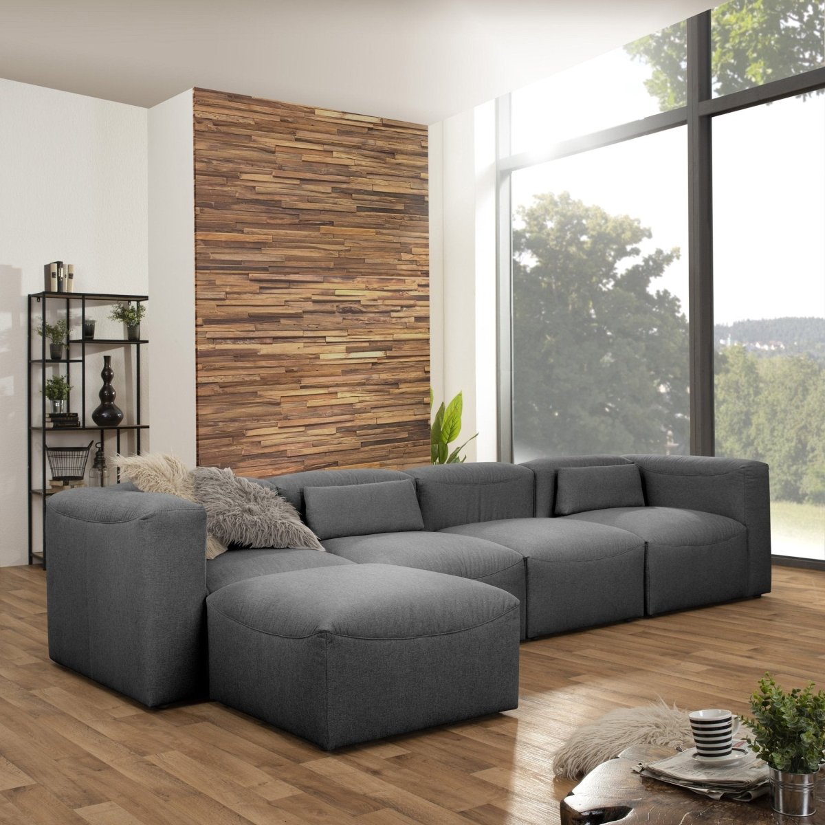 Max Winzer - Lena modulares Sofa-Set 07 Anthrazit