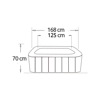 NetSpa - Caïman Aufblasbarer Whirlpool Premium Spa