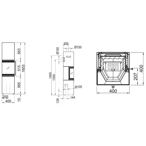 Spartherm - Kaminofen Spartherm Trico L 6,0 kW