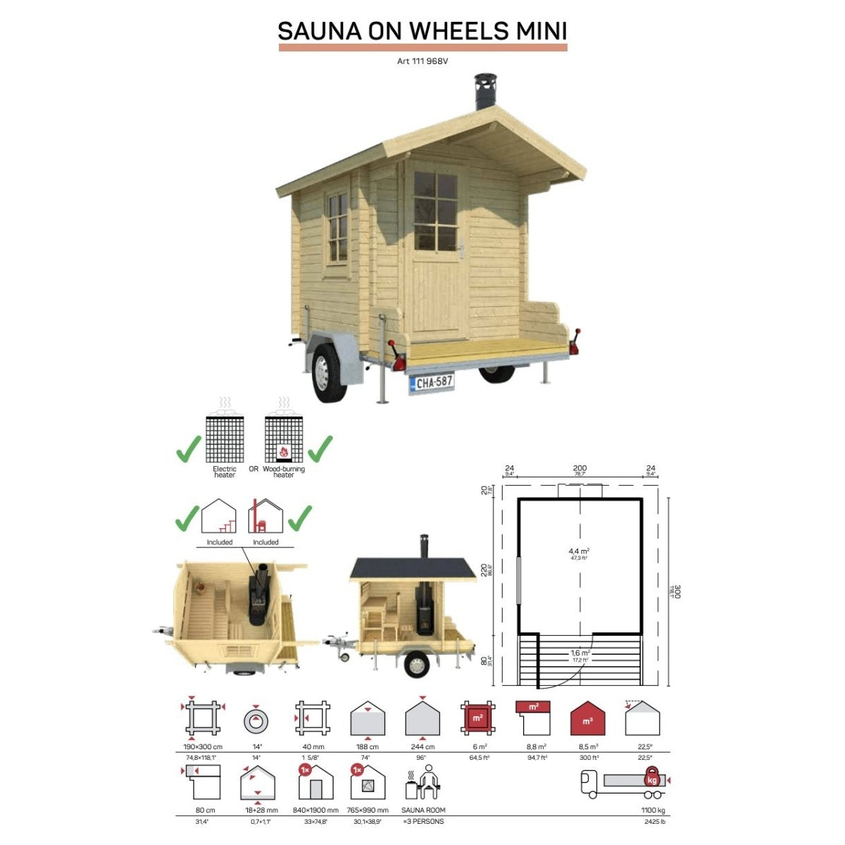 Tene Mobile Sauna Mini